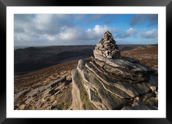 Fox Stone Cairn Framed Mounted Print by James Grant