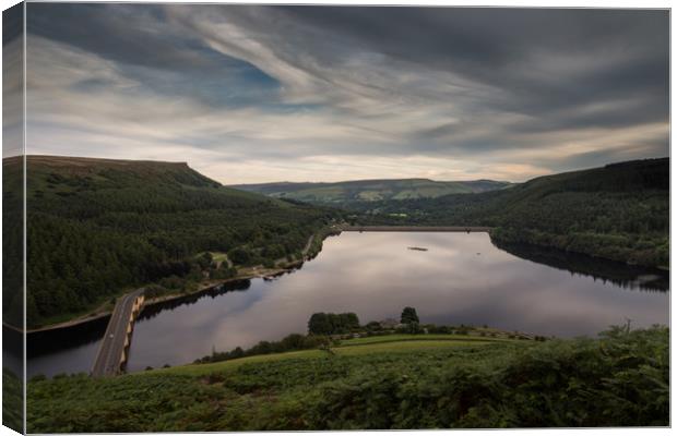 Ladybower Mirror Reflections Canvas Print by James Grant