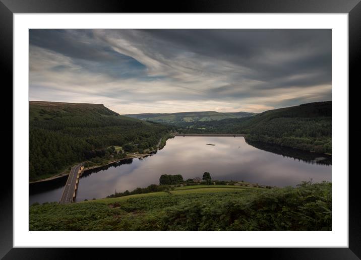 Ladybower Mirror Reflections Framed Mounted Print by James Grant