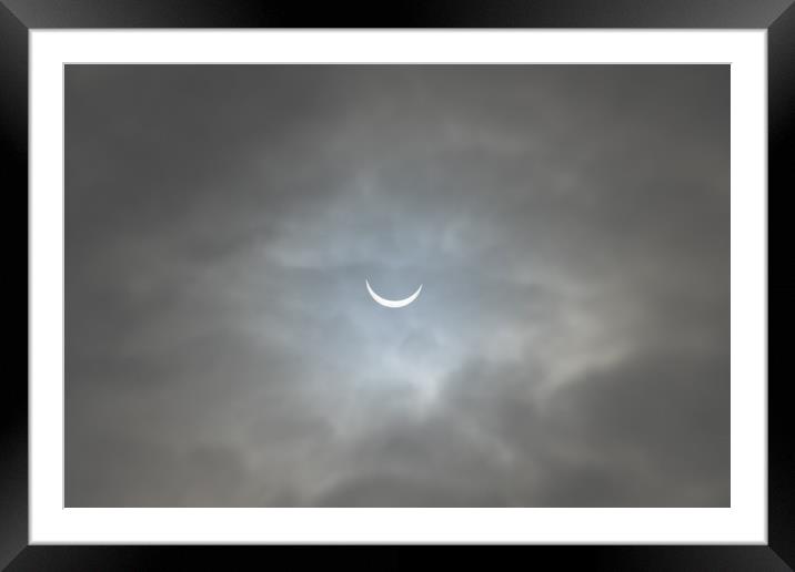 Eclipse Smile March 2015 Framed Mounted Print by James Grant