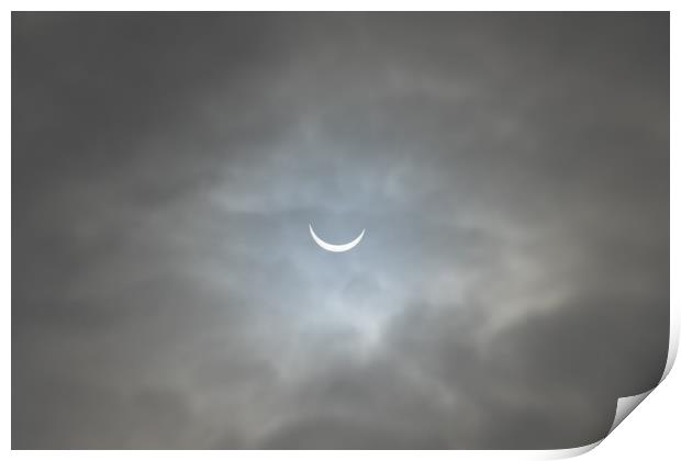 Eclipse Smile March 2015 Print by James Grant