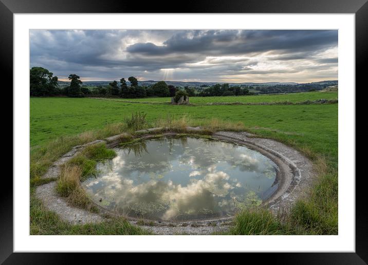 Hartington Dew Pond Framed Mounted Print by James Grant