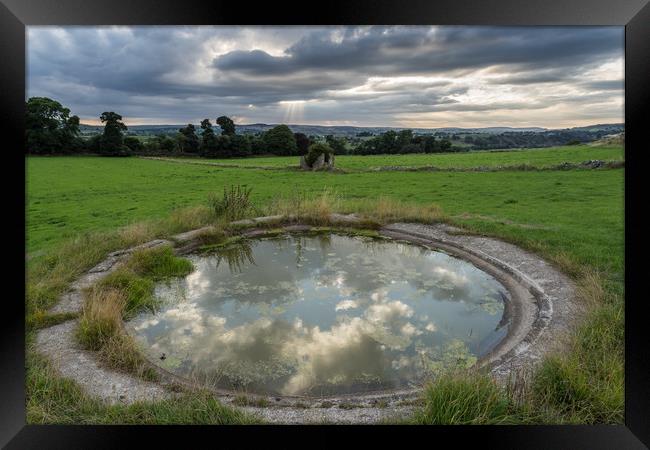 Hartington Dew Pond Framed Print by James Grant