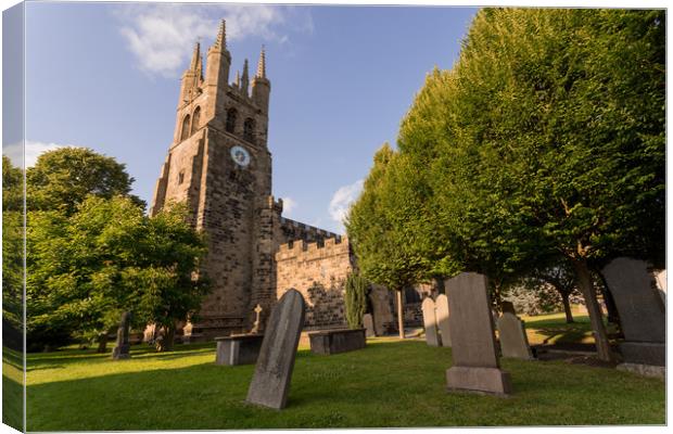 Tideswell Cathedral Of The Peak Canvas Print by James Grant