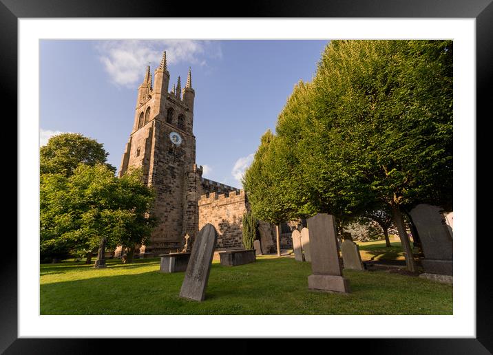 Tideswell Cathedral Of The Peak Framed Mounted Print by James Grant
