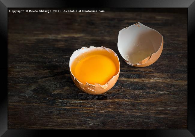Broken Egg Framed Print by Beata Aldridge