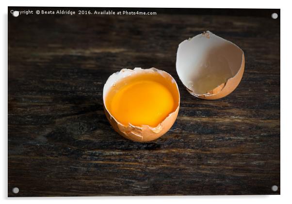 Broken Egg Acrylic by Beata Aldridge