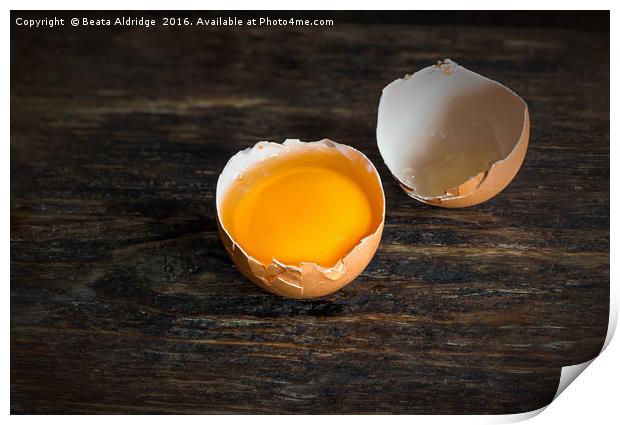 Broken Egg Print by Beata Aldridge