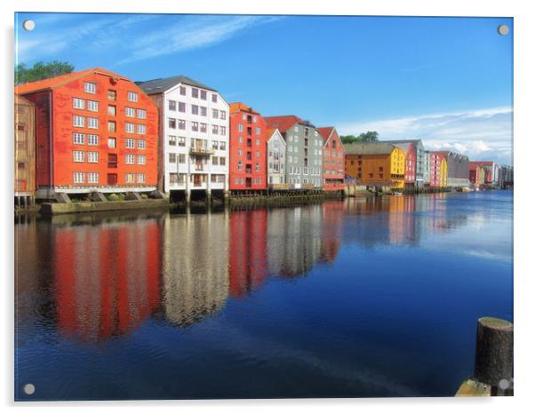 Trondheim Acrylic by Mary Lane