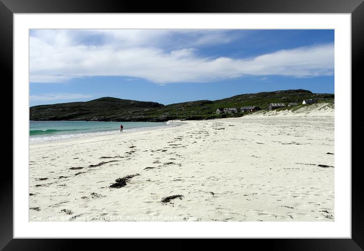 Beach at Huisinish Framed Mounted Print by Rhonda Surman