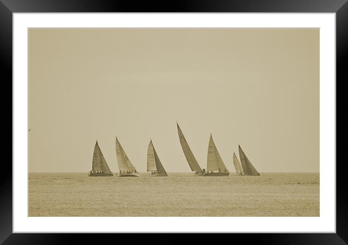Yachting Framed Mounted Print by David French