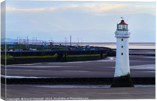 New Brighton Lighthouse  Canvas Print by David Chennell
