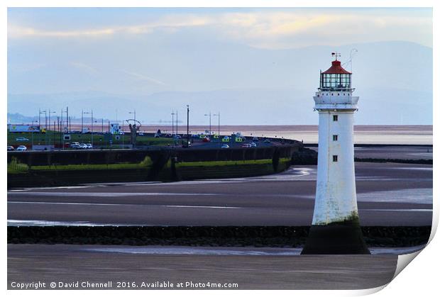 New Brighton Lighthouse  Print by David Chennell