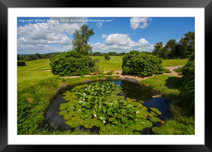 Wensum Valley Golf course Framed Mounted Print by Mark Bunning