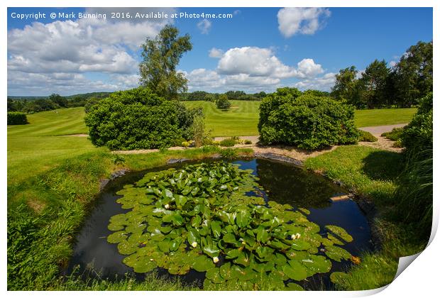 Wensum Valley Golf course Print by Mark Bunning