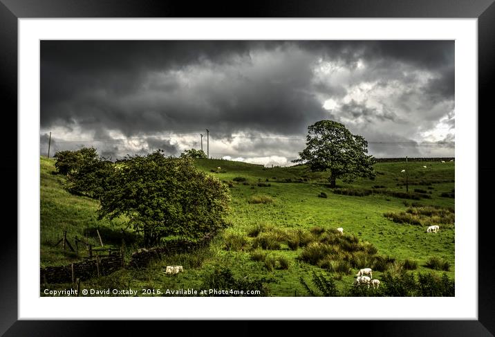 Stormclouds over Irwell Framed Mounted Print by David Oxtaby  ARPS