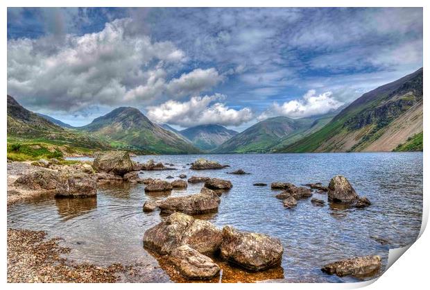 Wastwater Print by Simon Wells
