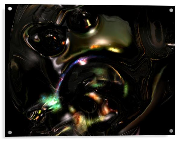 Dark Matter Disruptions I Acrylic by Hugh Fathers