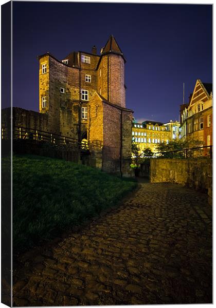 The Black Gate - Newcastle upon Tyne Canvas Print by David Lewins (LRPS)
