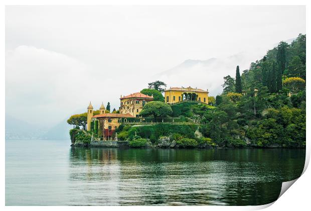 Lake Como 4 Print by Belinda Greb