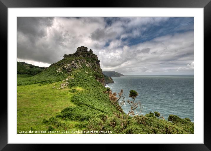 Castle Rock at Valley of the Rocks  Framed Mounted Print by Rosie Spooner