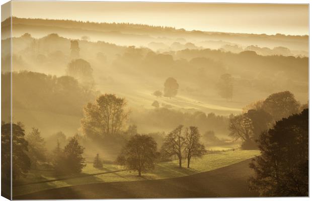 The downs in Autumn Canvas Print by Ian Hufton