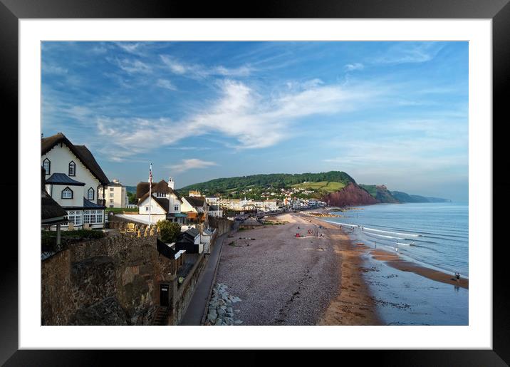 Evening Light over Sidmouth                       Framed Mounted Print by Darren Galpin