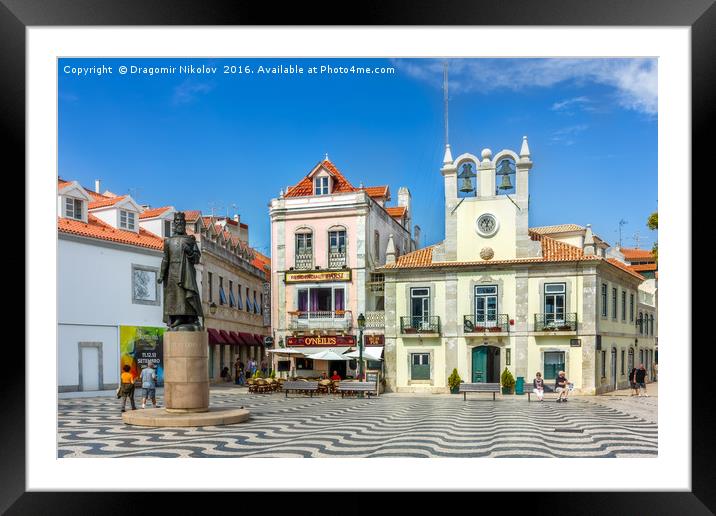 View of the historical city center with Edificio d Framed Mounted Print by Dragomir Nikolov