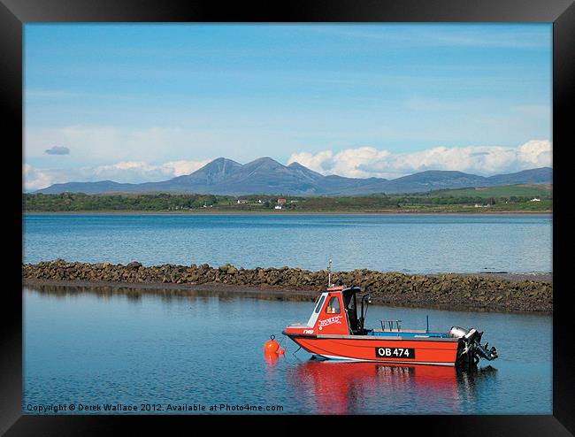 Paps of Jura from Islay Framed Print by Derek Wallace