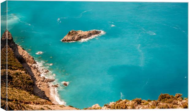 Turquoise Sea............... Canvas Print by Naylor's Photography
