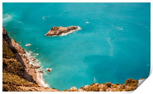 Turquoise Sea............... Print by Naylor's Photography