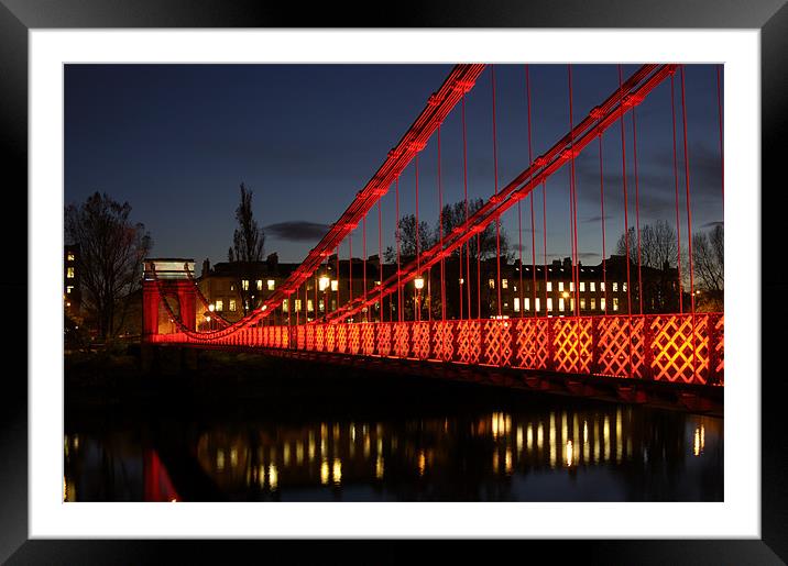South Portland Street Bridge Framed Mounted Print by Iain McGillivray