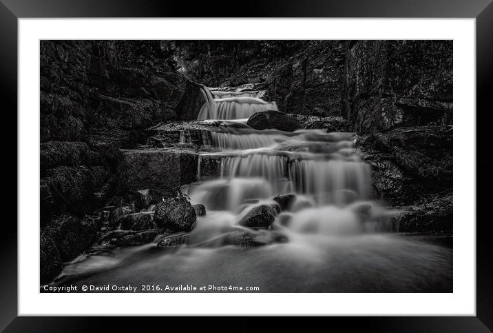 Lumsdale falls Framed Mounted Print by David Oxtaby  ARPS