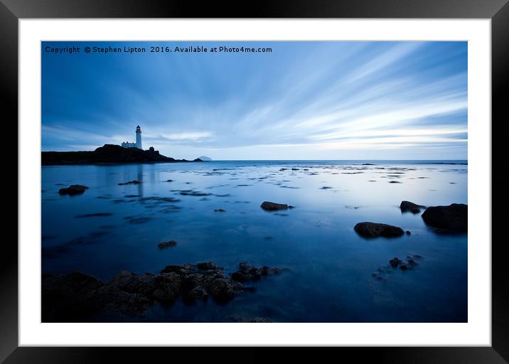 Blue Moods at Turnberry Framed Mounted Print by Stephen Lipton