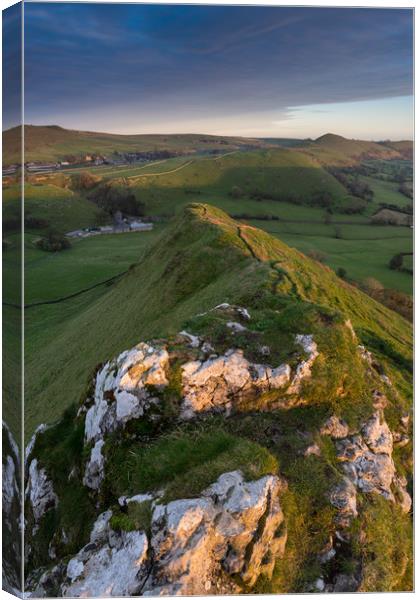 Parkhouse Hill to High Wheeldon Canvas Print by James Grant