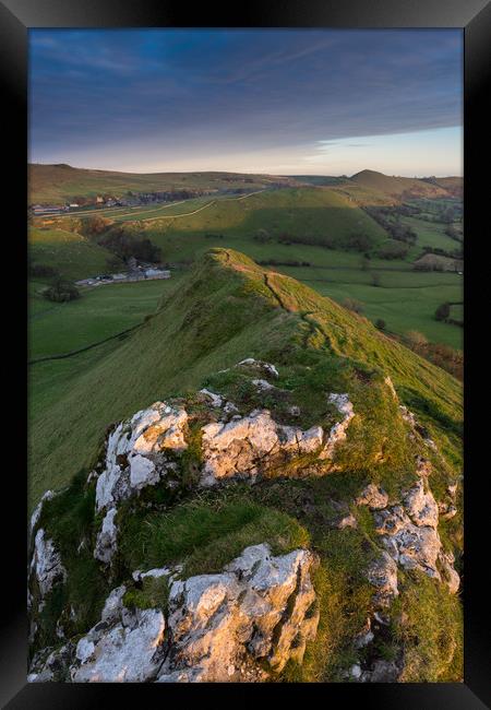 Parkhouse Hill to High Wheeldon Framed Print by James Grant
