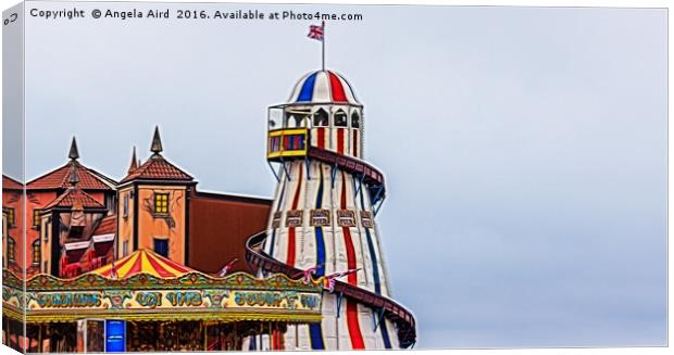Helter skelter. Canvas Print by Angela Aird