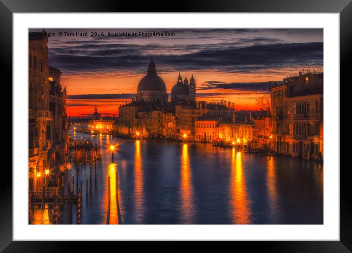 Venice Dawn Framed Mounted Print by Tom Hard