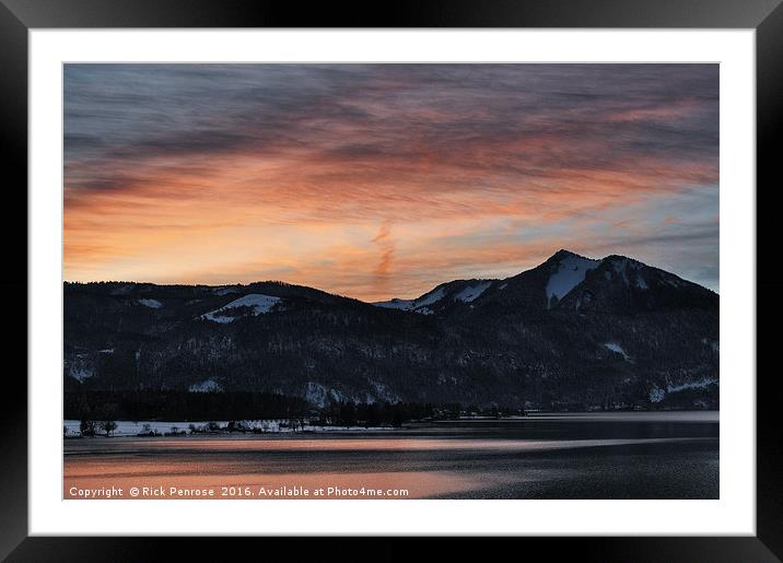 Winter Afternoon Framed Mounted Print by Rick Penrose
