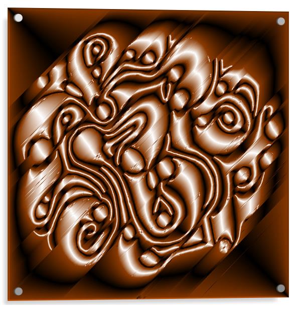 Chocolate Swirl Acrylic by Mark Sellers