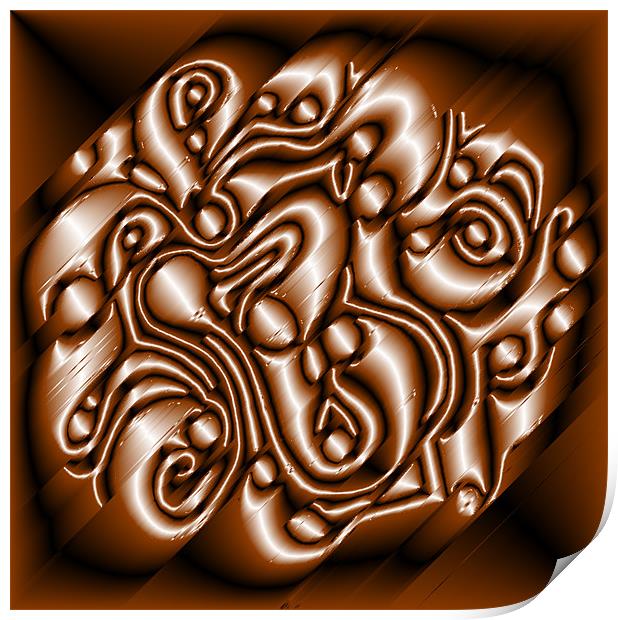 Chocolate Swirl Print by Mark Sellers