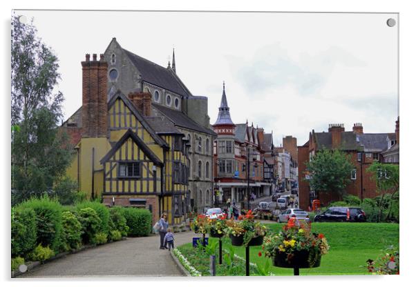Castle Street, Shrewsbury  Acrylic by Tony Murtagh
