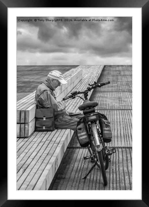 Sitting on the Dock of the Bay Framed Mounted Print by Tony Sharp LRPS CPAGB