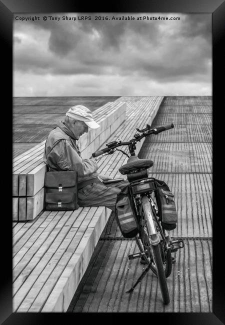 Sitting on the Dock of the Bay Framed Print by Tony Sharp LRPS CPAGB