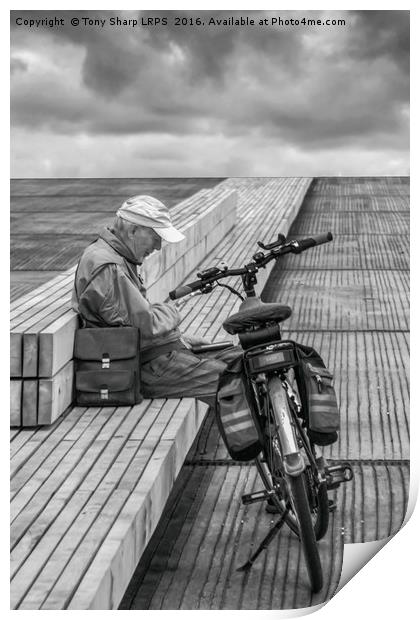 Sitting on the Dock of the Bay Print by Tony Sharp LRPS CPAGB