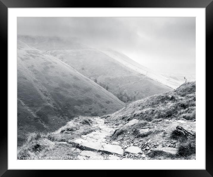 Kinder Scout And Jacob's Ladder Framed Mounted Print by Martyn Williams