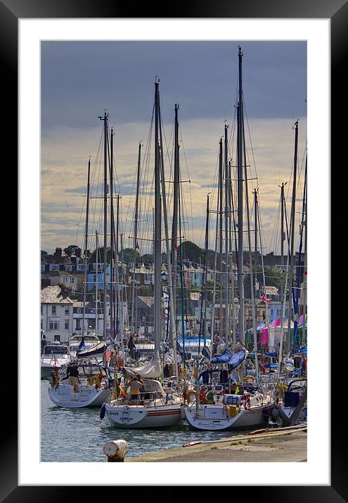 Weymouth Harbour Framed Mounted Print by David French