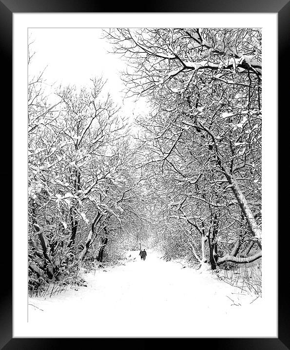 Walking in a Winter Wonderland Framed Mounted Print by Jeni Harney