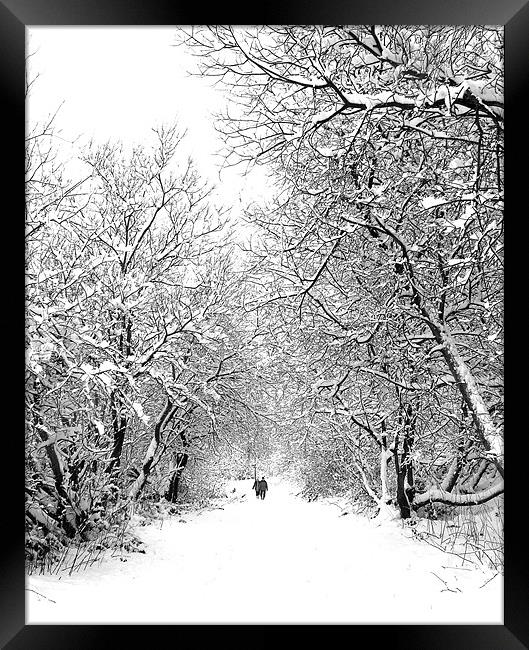 Walking in a Winter Wonderland Framed Print by Jeni Harney