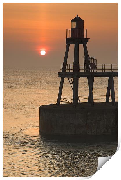 Whitby Sunrise Print by Martin Williams